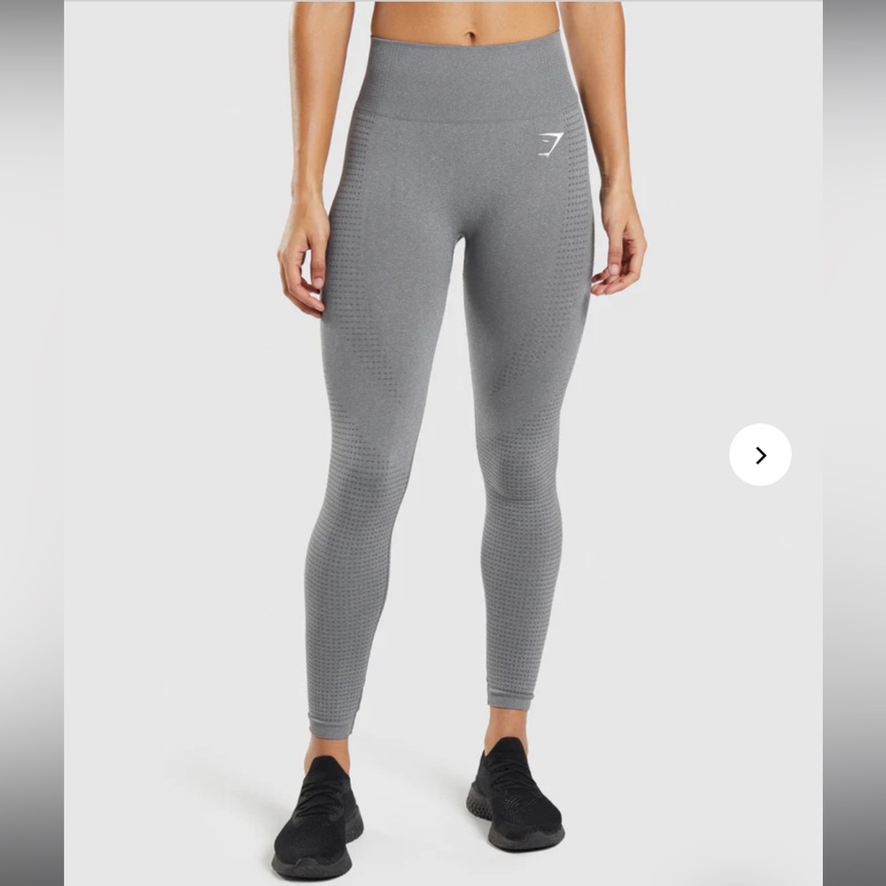 ✨SOLD✨Gray Highwaisted Gym Shark Vital Seamless Leggings - Picture 1 of 12